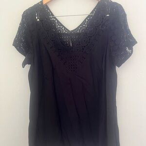 Lafayette 148 New York Elegant Black Lace Intimate